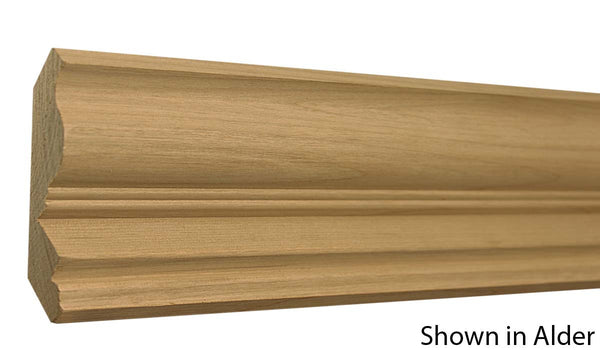 Profile View of Crown Molding, product number CR-404-028-1-AL - 7/8" x 4-1/8" Alder Crown - $4.12/ft sold by American Wood Moldings