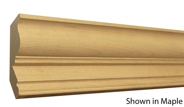 Profile View of Crown Molding, product number CR-404-030-1-MA - 15/16" x 4-1/8" Maple Crown - $3.80/ft sold by American Wood Moldings