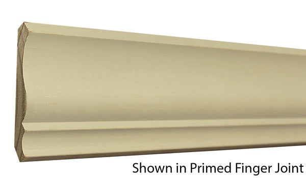 Profile View of Crown Molding, product number CR-408-018-1-CP - 9/16" x 4-1/4" Clear Pine Crown - $2.04/ft sold by American Wood Moldings