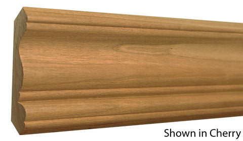 Profile View of Crown Molding, product number CR-408-024-1-MA - 3/4" x 4-1/4" Maple Crown - $4.24/ft sold by American Wood Moldings