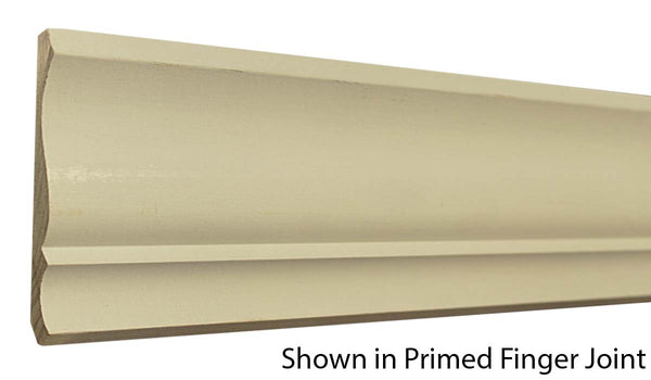 Profile View of Crown Molding, product number CR-420-018-1-FPI - 9/16" x 4-5/8" Finger Joint Pine Crown - $0.88/ft sold by American Wood Moldings