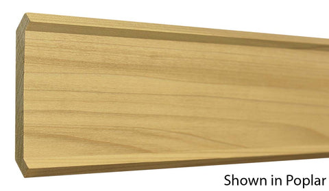 Profile View of Crown Molding, product number CR-420-024-1-PO - 3/4" x 4-5/8" Poplar Crown - $1.84/ft sold by American Wood Moldings