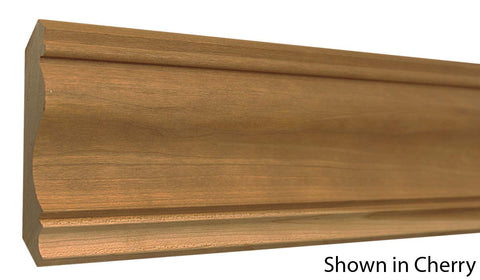 Profile View of Crown Molding, product number CR-424-024-1-CH - 3/4" x 4-3/4" Cherry Crown - $5.48/ft sold by American Wood Moldings
