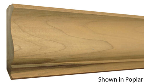 Profile View of Crown Molding, product number CR-504-028-1-PO - 7/8" x 5-1/8" Poplar Crown - $2.16/ft sold by American Wood Moldings