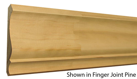 Profile View of Crown Molding, product number CR-508-018-1-CP - 9/16" x 5-1/4" Clear Pine Crown - $1.92/ft sold by American Wood Moldings