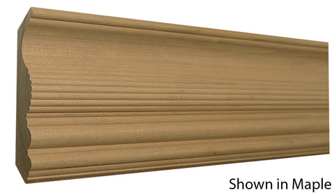 Profile View of Crown Molding, product number CR-508-028-2-MA - 7/8" x 5-1/4" Maple Crown - $5.24/ft sold by American Wood Moldings