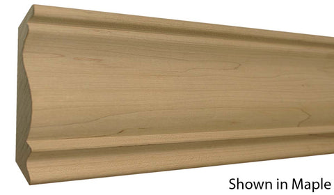 Profile View of Crown Molding, product number CR-516-026-2-HMH - 13/16" x 5-1/2" Honduras Mahogany Crown - $13.92/ft sold by American Wood Moldings