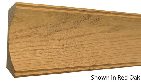 Profile View of Crown Molding, product number CR-520-030-1-PO - 15/16" x 5-5/8" Poplar Crown - $3.60/ft sold by American Wood Moldings