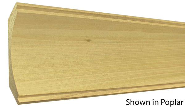 Profile View of Crown Molding, product number CR-700-108-1-PO - 1-1/4" x 7" Poplar Crown - $5.00/ft sold by American Wood Moldings