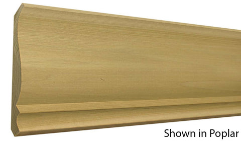 Profile View of Crown Molding, product number CR-704-024-1-PO - 3/4" x 7-1/8" Poplar Crown - $4.32/ft sold by American Wood Moldings
