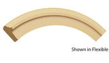 Profile View of Flexible Backband Molding, product number BB-110-028-1-FL - 7/8" x 1-5/16" Smooth Urethane Flexible Backband - $5.20/ft sold by American Wood Moldings