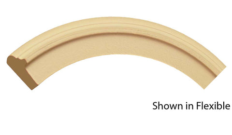 Profile View of Flexible Backband Molding, product number BB-110-028-1-FL - 7/8" x 1-5/16" Smooth Urethane Flexible Backband - $5.20/ft sold by American Wood Moldings