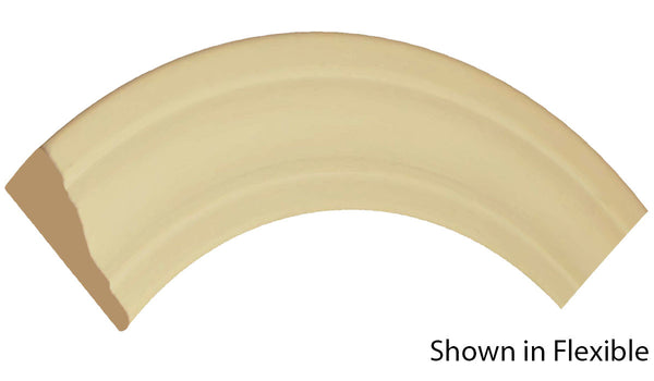 Profile View of Flexible Casing Molding, product number CA-208-020-1-FL - 5/8" x 2-1/4" Smooth Urethane Flexible Casing - $7.03/ft sold by American Wood Moldings