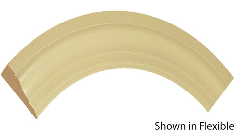 Profile View of Flexible Casing Molding, product number CA-216-022-1-FL - 11/16" x 2-1/2" Smooth Urethane Flexible Casing - $7.38/ft sold by American Wood Moldings