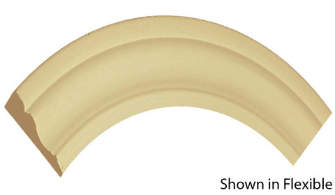 Profile View of Flexible Casing Molding, product number CA-224-020-1-FL - 5/8" x 2-3/4" Smooth Urethane Flexible Casing - $7.44/ft sold by American Wood Moldings