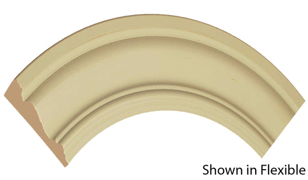 Profile View of Flexible Casing Molding, product number CA-300-020-1-FL - 5/8" x 3" Smooth Urethane Flexible Casing - $8.07/ft sold by American Wood Moldings