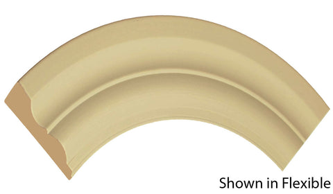 Profile View of Flexible Casing Molding, product number CA-308-024-1-FL - 3/4" x 3-1/4" Smooth Urethane Flexible Casing - $12.75/ft sold by American Wood Moldings