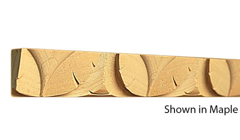 Profile View of Decorative Carved Molding, product number DC-100-022-2-MA - 11/16" x 1" Maple Decorative Carved Molding - $4.96/ft sold by American Wood Moldings