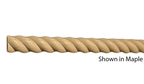 Profile View of Decorative Carved Molding, product number DC-024-010-1-MA - 5/16" x 3/4" Maple Decorative Carved Molding - $3.72/ft sold by American Wood Moldings