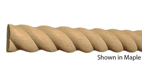 Profile View of Decorative Carved Molding, product number DC-108-018-1-MA - 9/16" x 1-1/4" Maple Decorative Carved Molding - $6.20/ft sold by American Wood Moldings