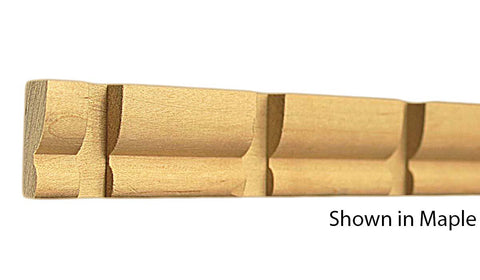 Profile View of Decorative Dentil Molding, product number DD-108-024-2-MA - 3/4" x 1-1/4" Maple Decorative Dentil Molding - $3.60/ft sold by American Wood Moldings