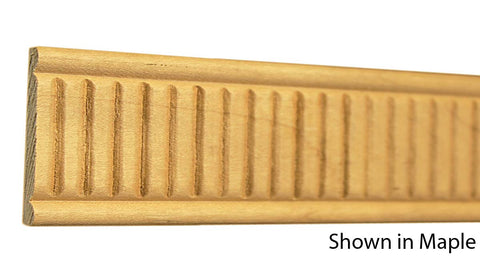 Profile View of Decorative Embossed Molding, product number DE-124-008-1-MA - 1/4" x 1-3/4" Maple Decorative Embossed Molding - $5.04/ft sold by American Wood Moldings