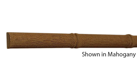 Profile View of Decorative Carved Molding, product number DC-024-010-6-HMH - 5/16" x 3/4" Honduras Mahogany Decorative Carved Molding - $3.72/ft sold by American Wood Moldings