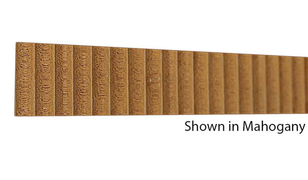 Profile View of Decorative Carved Molding, product number DC-108-006-1-HMH - 3/16" x 1-1/4" Honduras Mahogany Decorative Carved Molding - $6.20/ft sold by American Wood Moldings