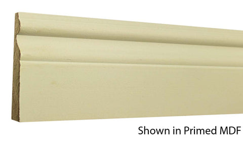 Profile View of Base Molding, product number BA-408-020-3-PM - 5/8" x 4-1/4" Primed MDF Base - $1.21/ft sold by American Wood Moldings