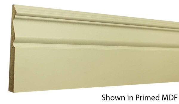 Profile View of Base Molding, product number BA-508-020-1-PM - 5/8" x 5-1/4" Primed MDF Base - $1.04/ft sold by American Wood Moldings