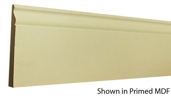 Profile View of Base Molding, product number BA-508-020-2-PM - 5/8" x 5-1/4" Primed MDF Base - $0.92/ft sold by American Wood Moldings