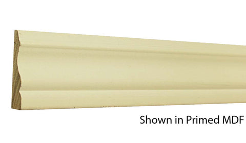 Profile View of Casing Molding, product number CA-224-020-1-PM - 5/8" x 2-3/4" Primed MDF Casing - $0.67/ft sold by American Wood Moldings