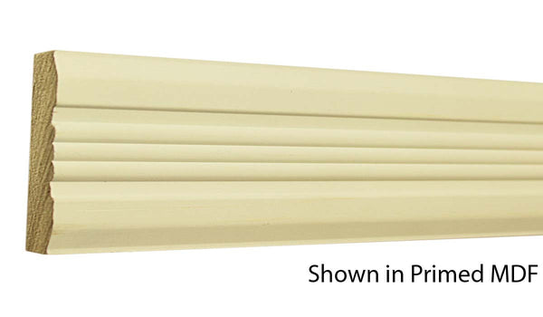 Profile View of Casing Molding, product number CA-300-024-1-PM - 3/4" x 3" Primed MDF Casing - $1.87/ft sold by American Wood Moldings