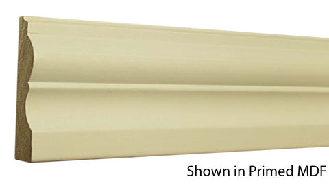 Profile View of Casing Molding, product number CA-308-024-1-PM - 3/4" x 3-1/4" Primed MDF Casing - $0.98/ft sold by American Wood Moldings