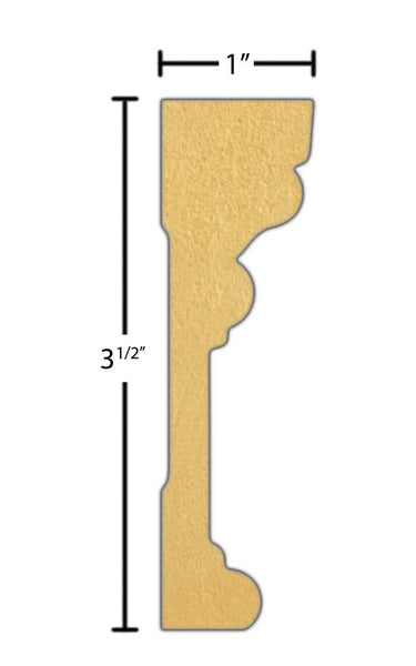 Primed MDF Casing - CA-316-100-1-PM - $2.18/ft – American Wood Moldings
