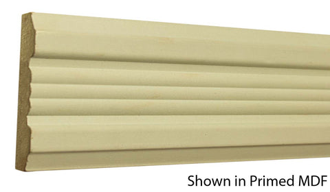 Profile View of Casing Molding, product number CA-328-024-1-PM - 3/4" x 3-7/8" Primed MDF Casing - $2.41/ft sold by American Wood Moldings