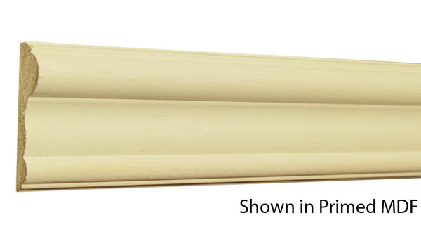 Profile View of Chair Rail Molding, product number CH-216-020-2-PM - 5/8" x 2-1/2" Primed MDF Chair Rail - $1.16/ft sold by American Wood Moldings