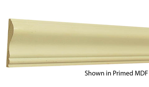 Profile View of Chair Rail Molding, product number CH-220-020-1-PM - 5/8" x 2-5/8" Primed MDF Chair Rail - $0.71/ft sold by American Wood Moldings
