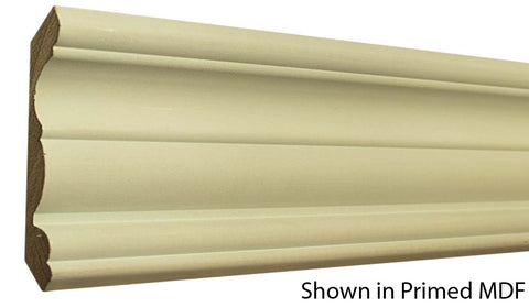 Profile View of Crown Molding, product number CR-508-028-1-PM - 7/8" x 5-1/4" Primed MDF Crown - $1.44/ft sold by American Wood Moldings