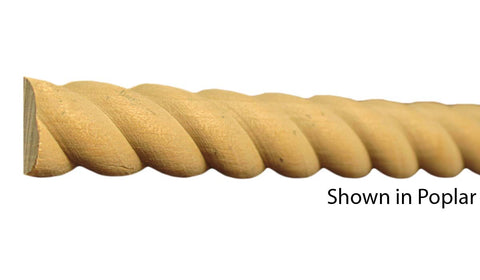 Profile View of Decorative Carved Molding, product number DC-100-014-1-PO - 7/16" x 1" Poplar Decorative Carved Molding - $3.16/ft sold by American Wood Moldings