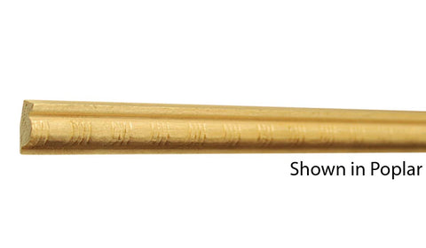 Profile View of Decorative Embossed Molding, product number DE-022-016-2-PO - 1/2" x 11/16" Poplar Decorative Embossed Molding - $1.28/ft sold by American Wood Moldings