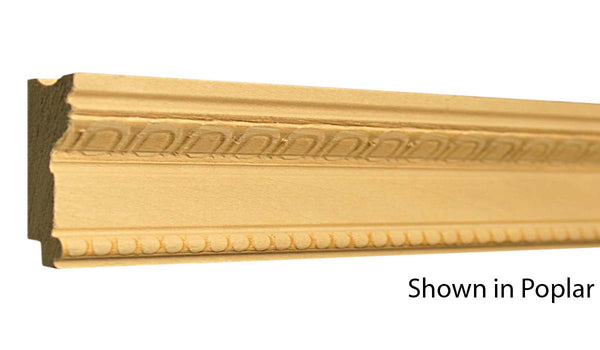 Profile View of Decorative Embossed Molding, product number DE-126-026-2-PO - 13/16" x 1-13/16" Poplar Decorative Embossed Molding - $3.36/ft sold by American Wood Moldings