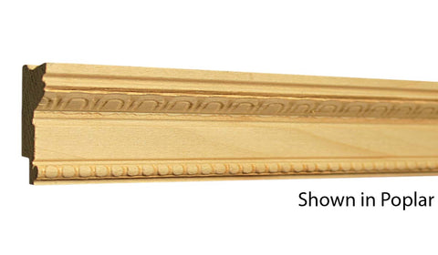 Profile View of Decorative Embossed Molding, product number DE-126-026-3-PO - 13/16" x 1-13/16" Poplar Decorative Embossed Molding - $3.36/ft sold by American Wood Moldings