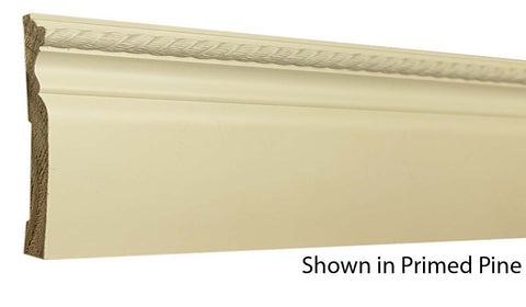Profile View of Decorative Carved Molding, product number DC-414-016-1-PPI - 1/2" x 4-7/16" Primed Pine Decorative Carved Molding - $10.52/ft sold by American Wood Moldings