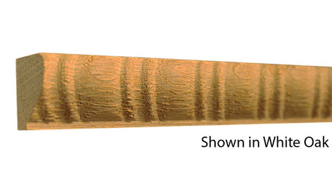 Profile View of Decorative Carved Molding, product number DC-100-026-2-WO - 13/16" x 1" White Oak Decorative Carved Molding - $4.96/ft sold by American Wood Moldings